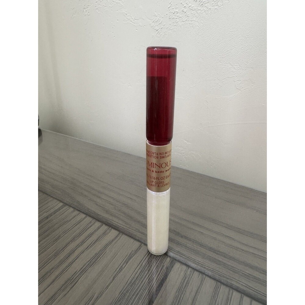 Bath & Body Works Luminous Lip Gloss Perfume Rollerball Duo NEW